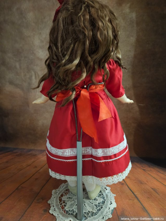 Платье для антикварной куклы ростом 55см (фото 3)