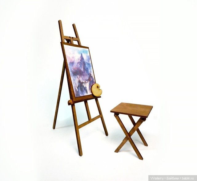 Мольберт набор деталей — Кукольная мебель