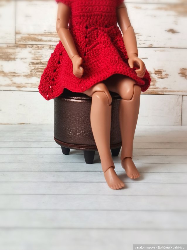 Кукольный пуфик — Кукольная мебель (фото 2)