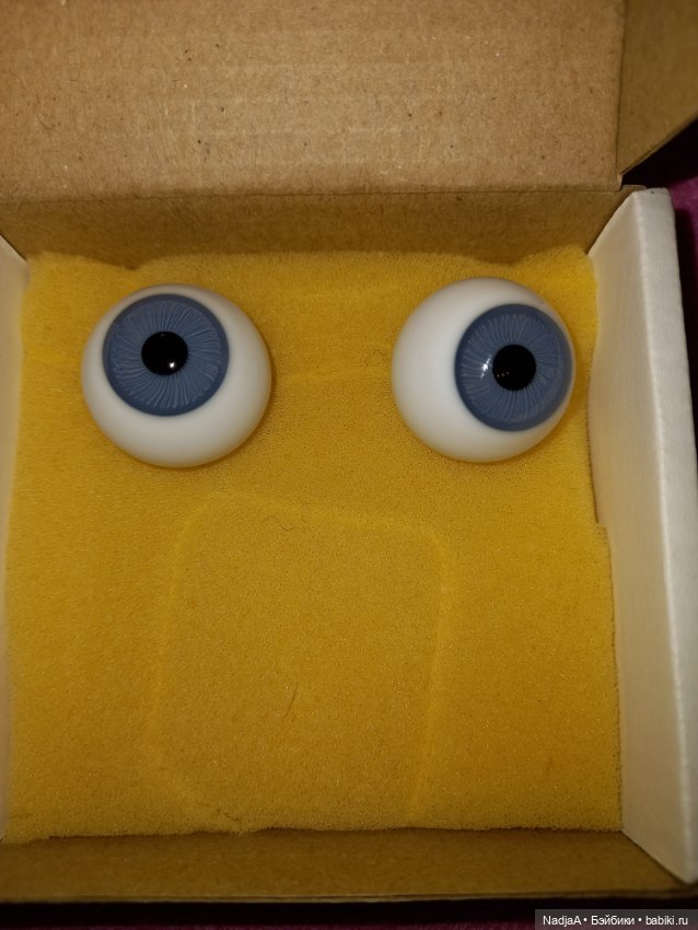 Глаза стекло Лауша 24 мм — Глаза для кукол