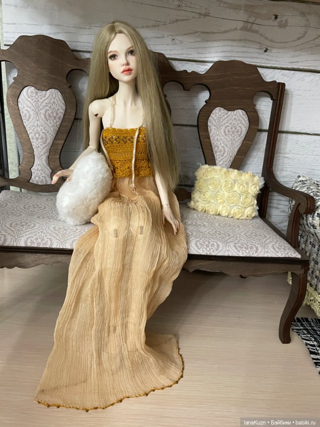 Шелковое платье — Одежда для BJD (фото 2)