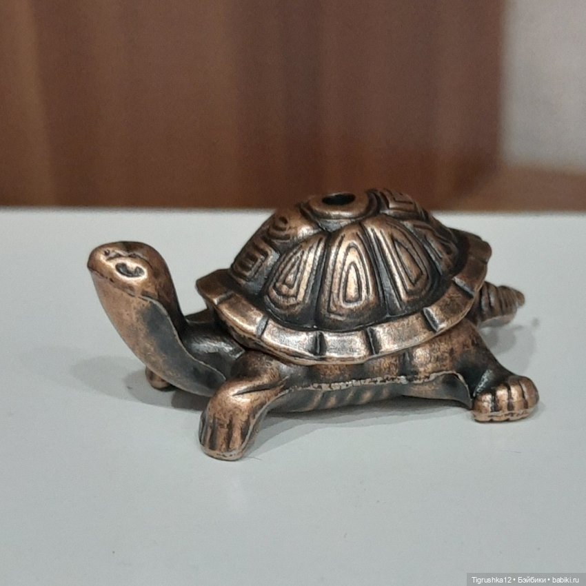 Черепашка металл — Миниатюра для кукол