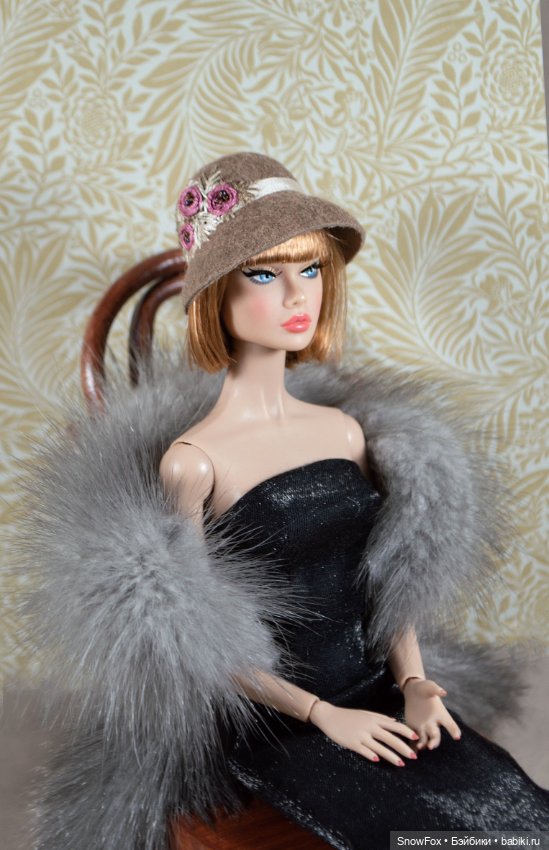 Фетровая шляпка "Розочки" для Poppy Parker, bjd (фото 2)
