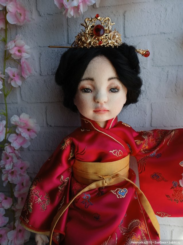 Текстильная девочка Лан — Авторские куклы (фото 7)