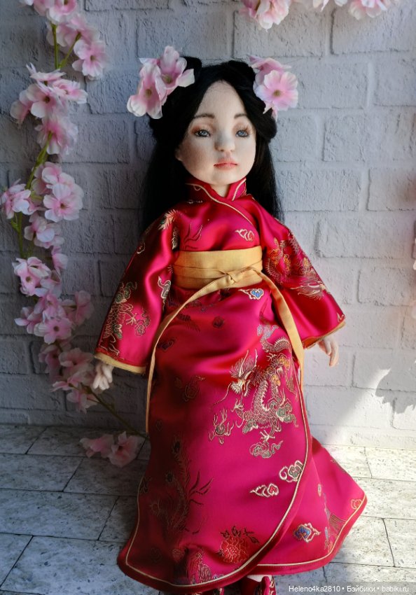 Текстильная девочка Лан — Авторские куклы (фото 6)