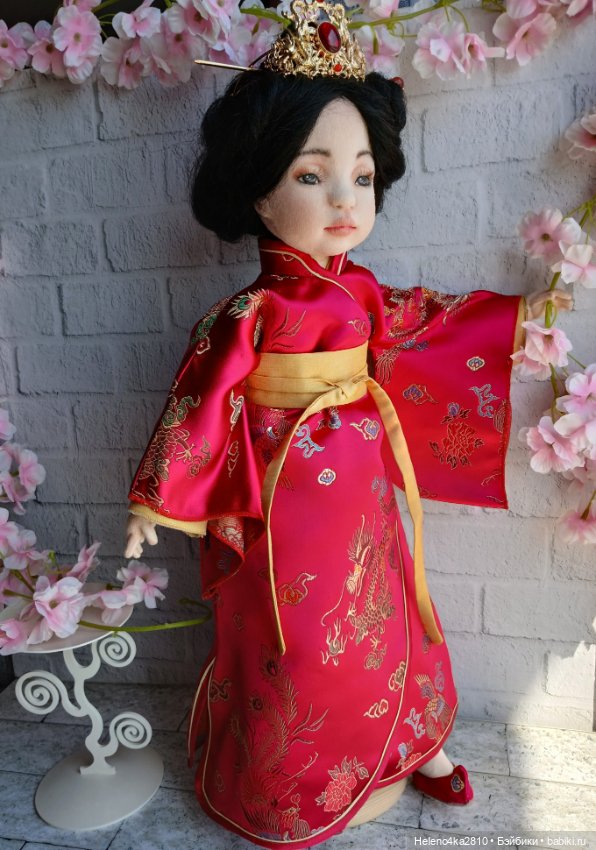 Текстильная девочка Лан — Авторские куклы (фото 5)