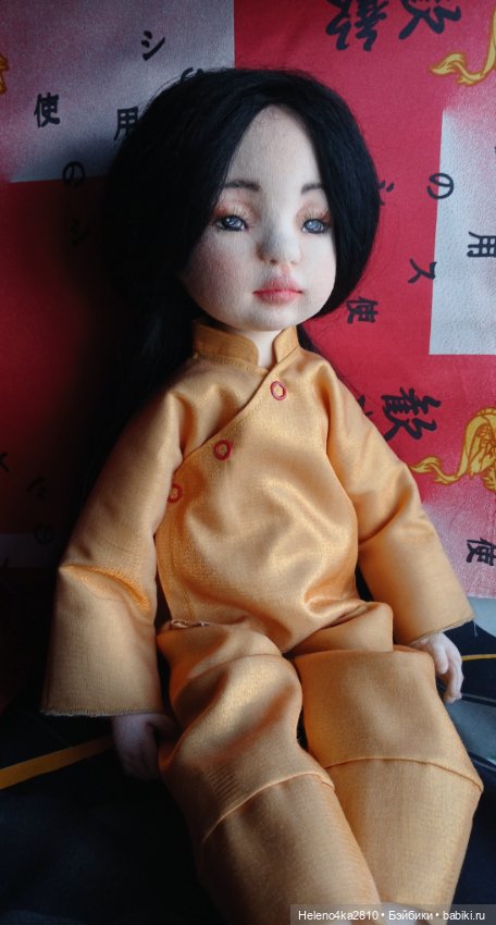 Текстильная девочка Лан — Авторские куклы (фото 4)