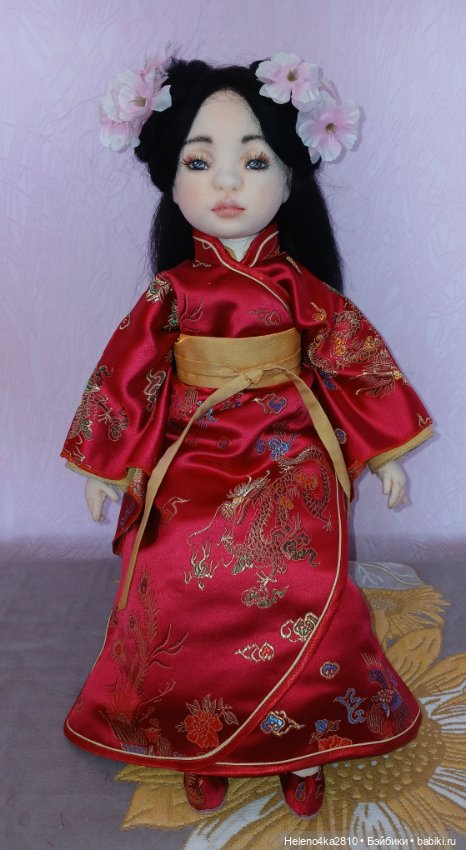 Текстильная девочка Лан — Авторские куклы (фото 2)