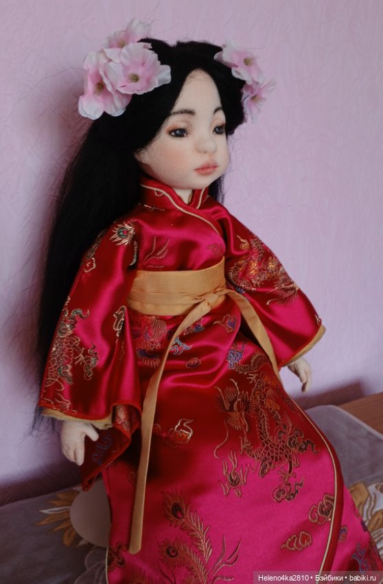 Текстильная девочка Лан — Авторские куклы