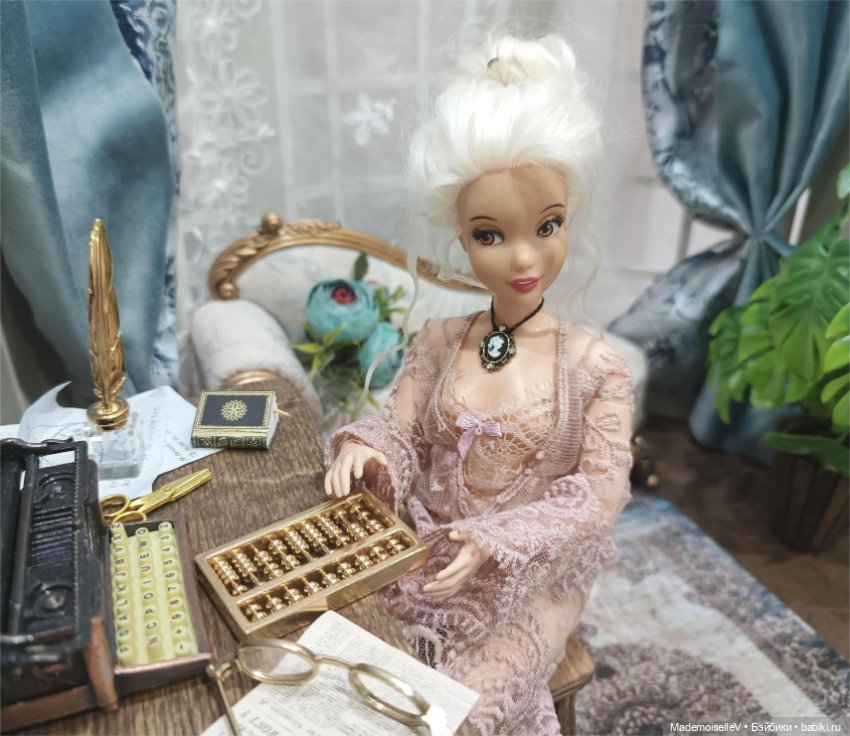 Счеты, латунь — Миниатюра для кукол (фото 10)