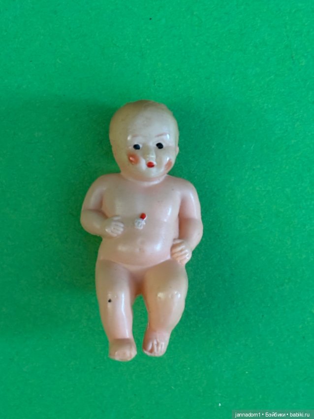Целлулоидный малыш Minerva с соской, высота 5 см (фото 2)