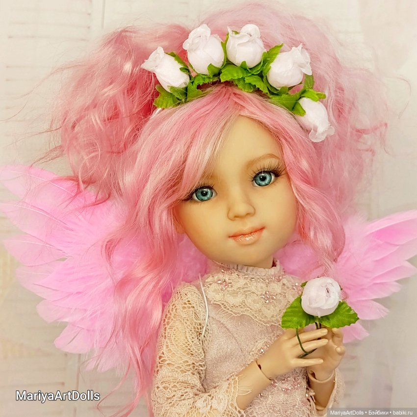 Кукла OOAK Элина, Розовый Ангел (фото 5)