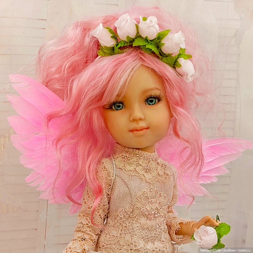Кукла OOAK Элина, Розовый Ангел