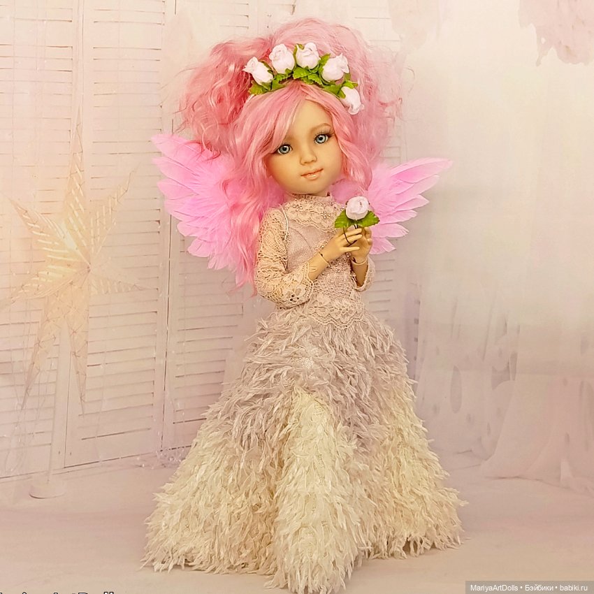 Кукла OOAK Элина, Розовый Ангел (фото 6)