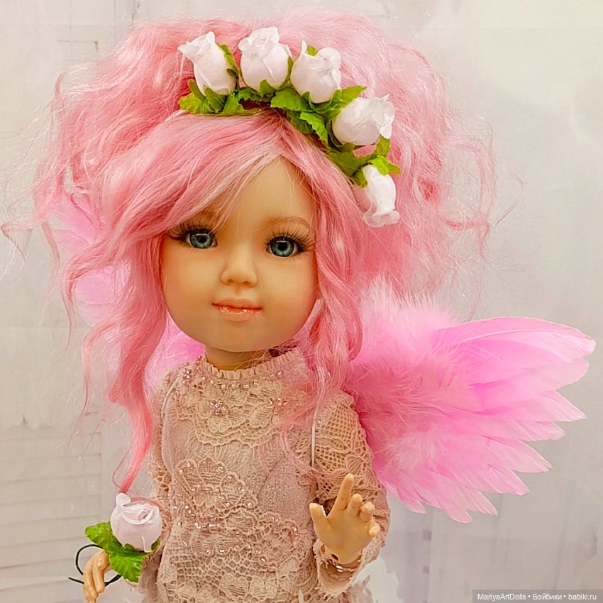 Кукла OOAK Элина, Розовый Ангел (фото 3)