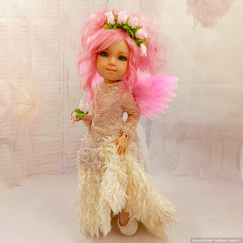 Кукла OOAK Элина, Розовый Ангел (фото 4)