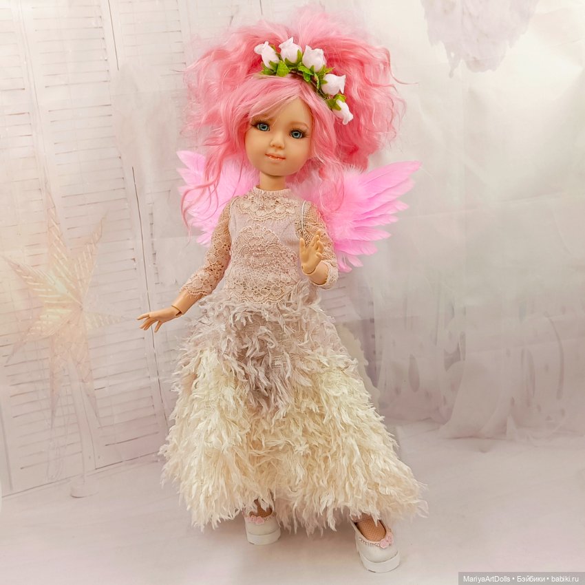 Кукла OOAK Элина, Розовый Ангел