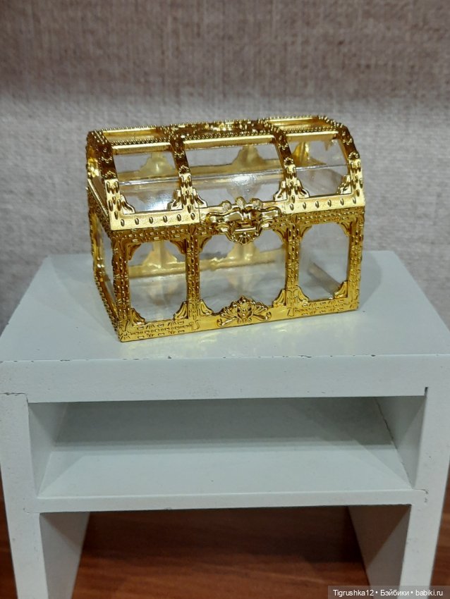 Сундук в кукольный домик — Миниатюра для кукол (фото 4)