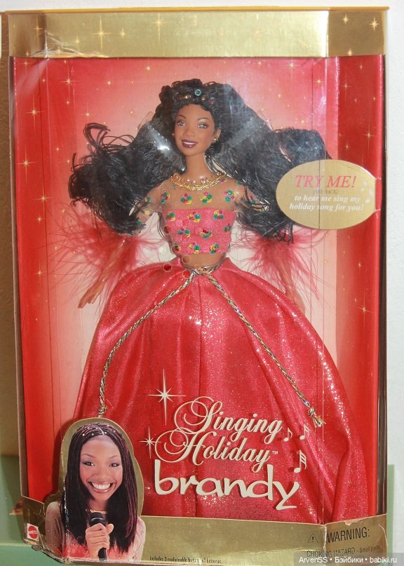 Винтажная Barbie 2000 Singing Holiday Brandy Doll