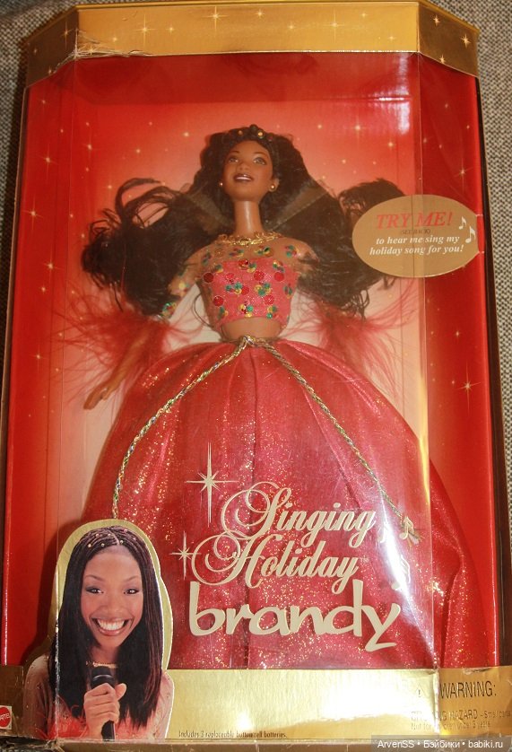 Винтажная Barbie 2000 Singing Holiday Brandy Doll (фото 3)