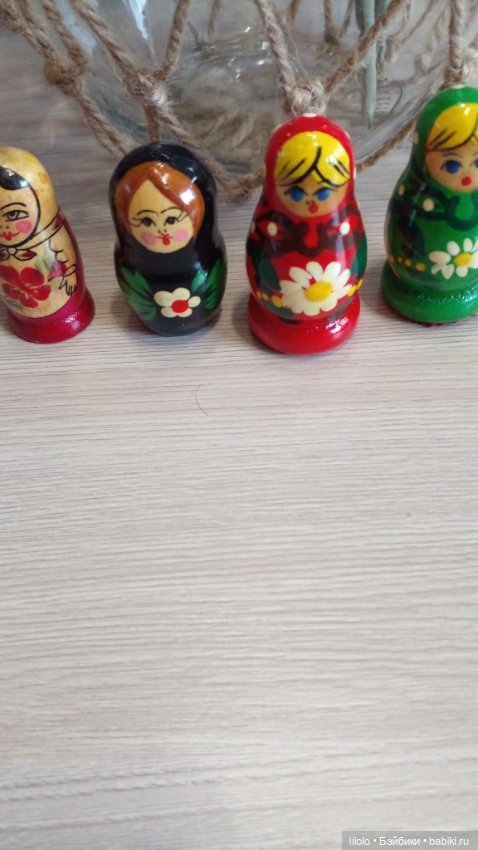 Матрешки для кукольного интерьера