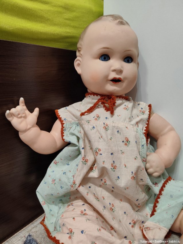 Огромный немецкий пупс — Антикварные куклы