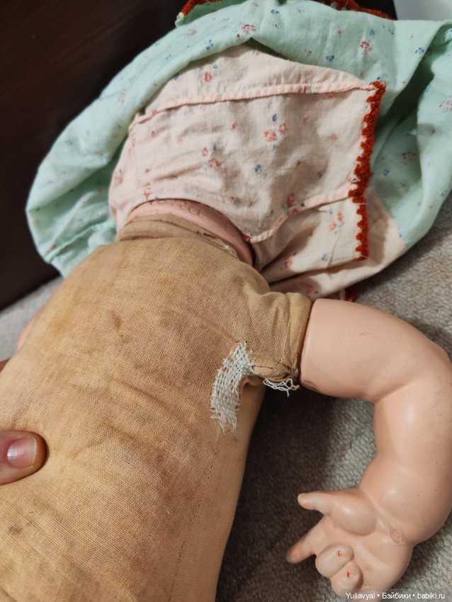 Огромный немецкий пупс — Антикварные куклы