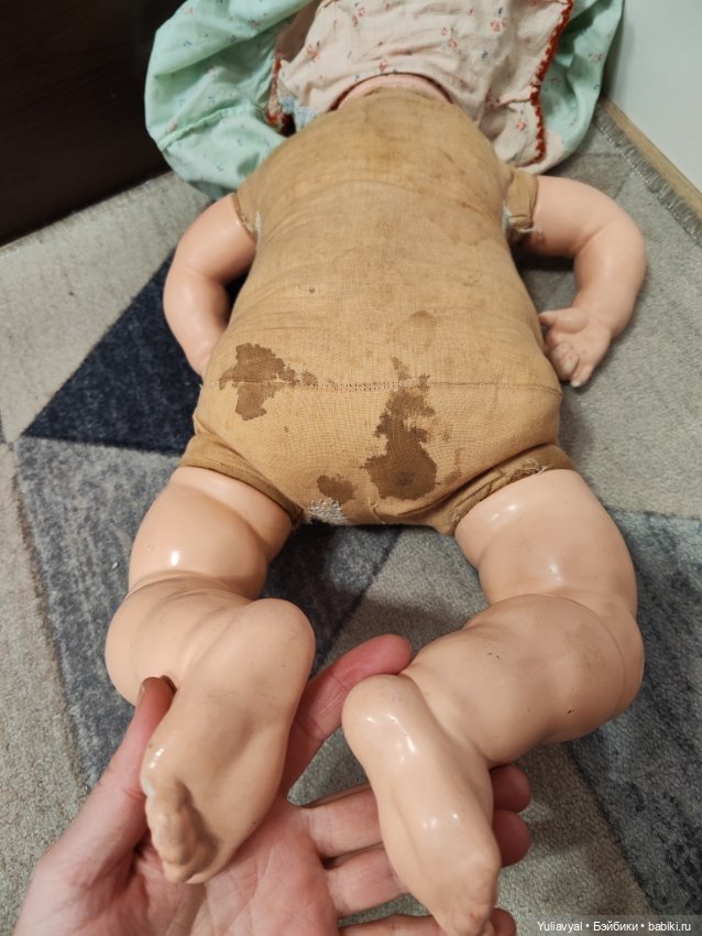 Огромный немецкий пупс — Антикварные куклы