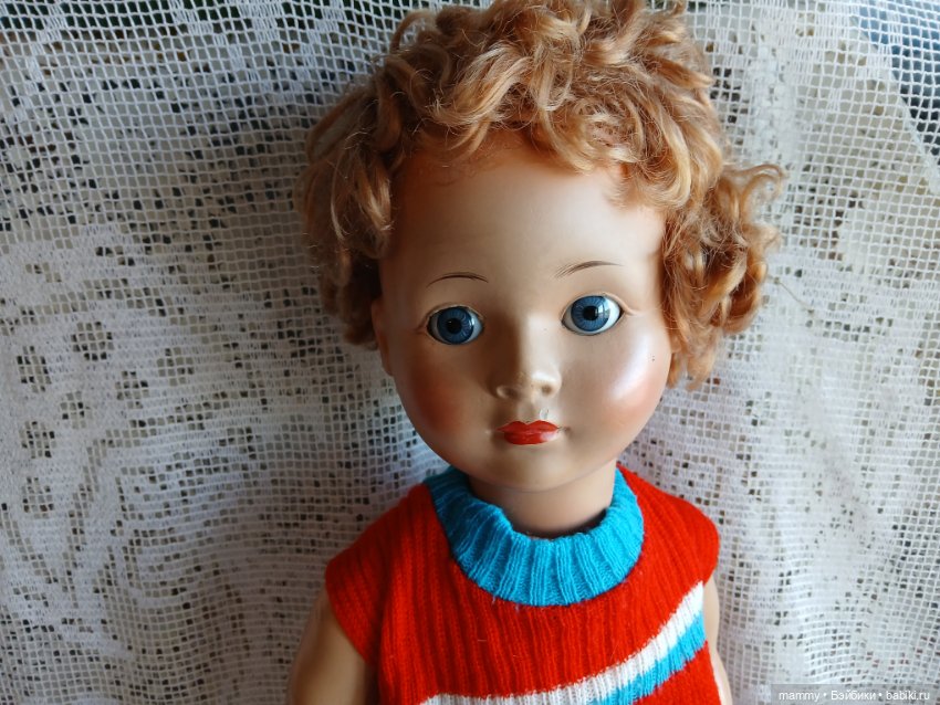 Кукла Германия старинная папье-маше (фото 8)