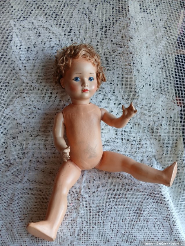 Кукла Германия старинная папье-маше (фото 3)