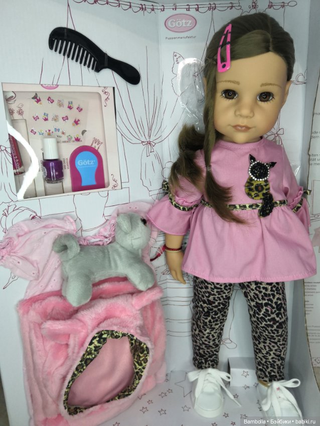 Куколка Ханна с котёнком фирмы Готц #1 (фото 4)