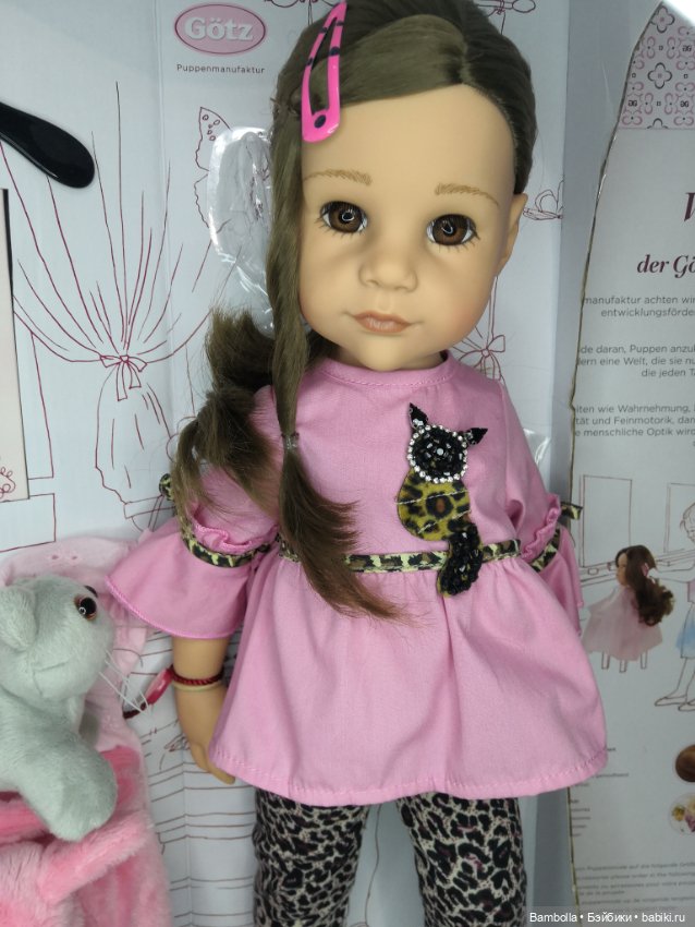 Куколка Ханна с котёнком фирмы Готц #1 (фото 2)