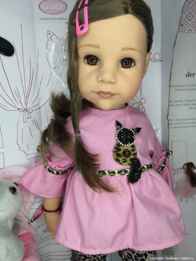 Куколка Ханна с котёнком фирмы Готц #1