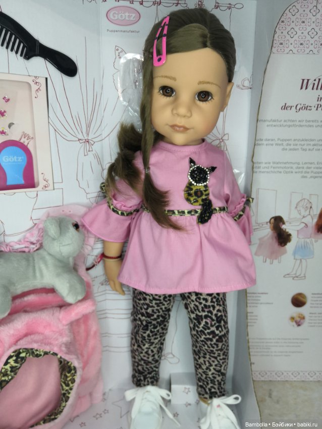 Куколка Ханна с котёнком фирмы Готц #1 (фото 3)