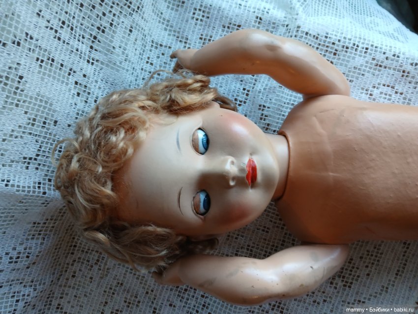 Кукла Германия старинная папье-маше (фото 7)