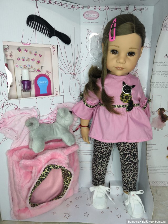 Куколка Ханна с котёнком фирмы Готц #1 (фото 5)