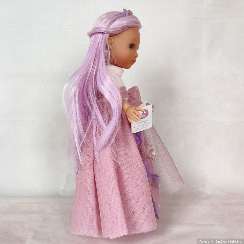 Berjuan кукла Ева "Фантазия" в розовом, 35 см (фото 6)
