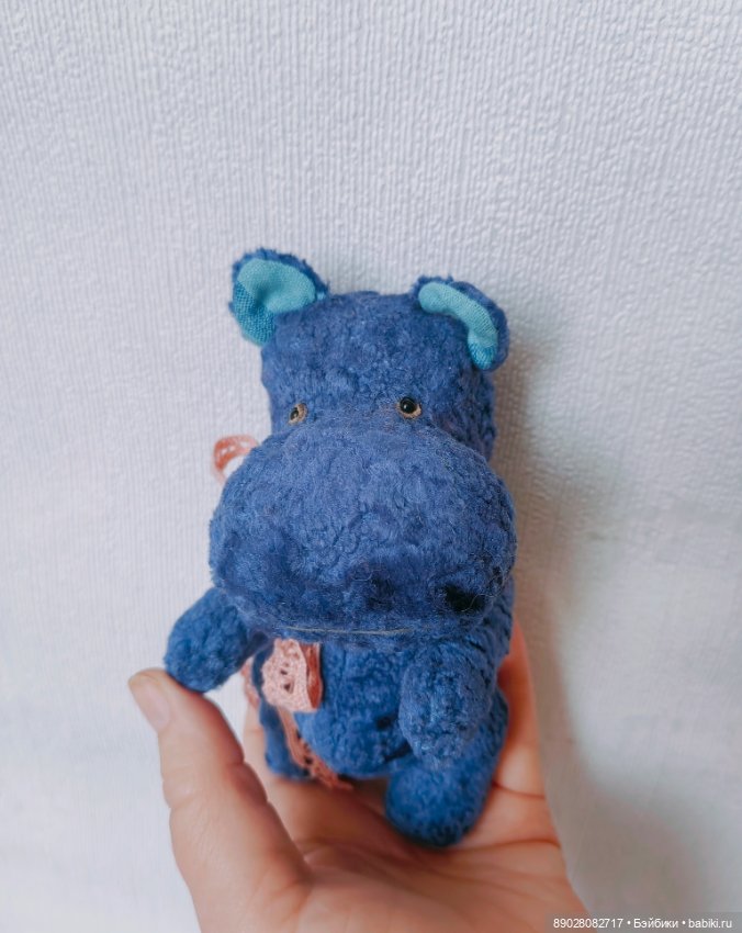 Бегемот Мотя — Авторские игрушки (фото 2)