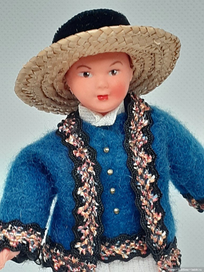 Кукла миниатюрная Petitcollin.Франция