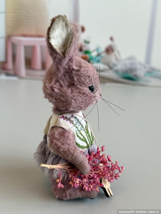 Лавандовый зайчик — Авторские игрушки (фото 5)
