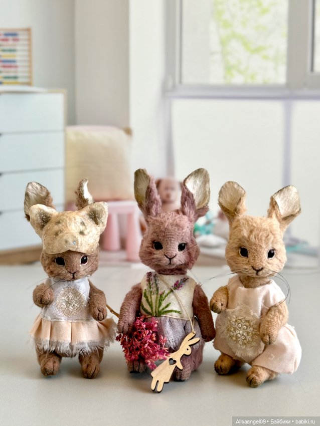 Лавандовый зайчик — Авторские игрушки (фото 8)
