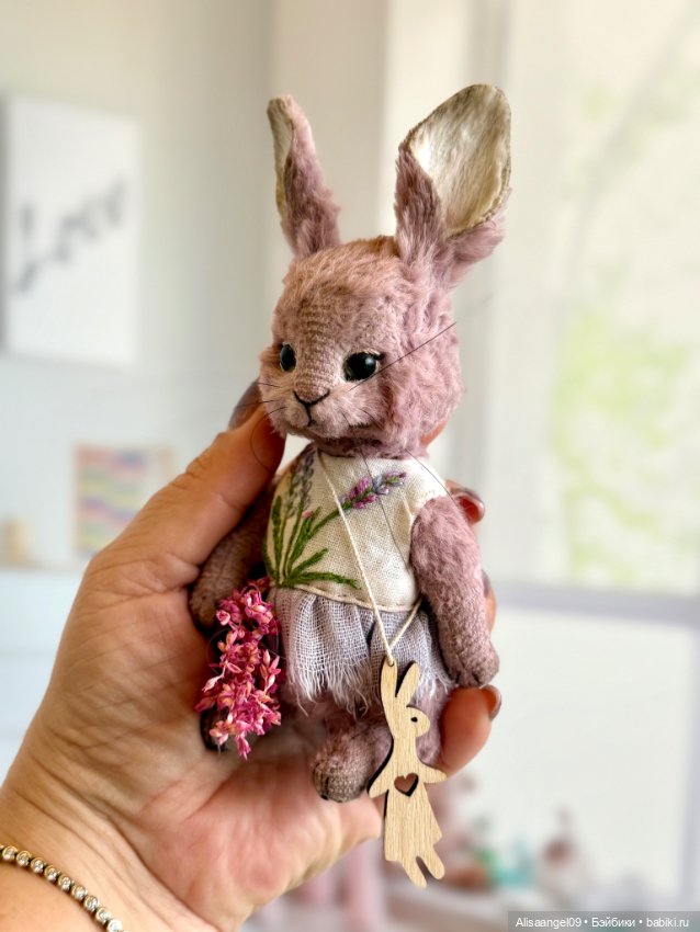 Лавандовый зайчик — Авторские игрушки