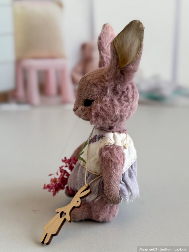 Лавандовый зайчик — Авторские игрушки (фото 3)