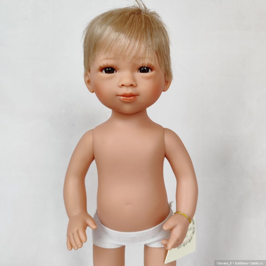 Carmen Gonzalez, кукла - мальчик Марко, блондин, 34 см, № 1