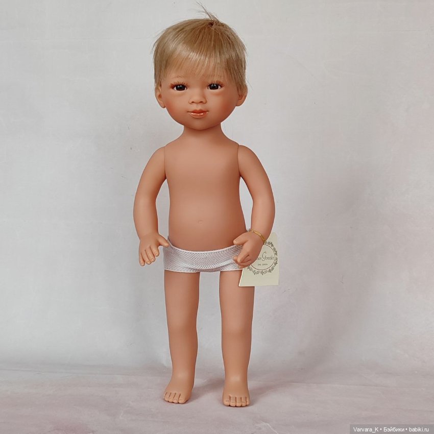 Carmen Gonzalez, кукла - мальчик Марко, блондин, 34 см, № 1