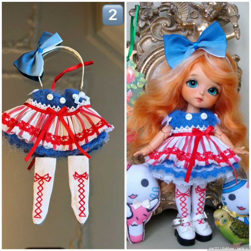 Красивые наряды для кукол 16-17 см (фото 3)