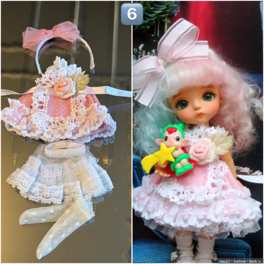 Красивые наряды для кукол 16-17 см (фото 7)
