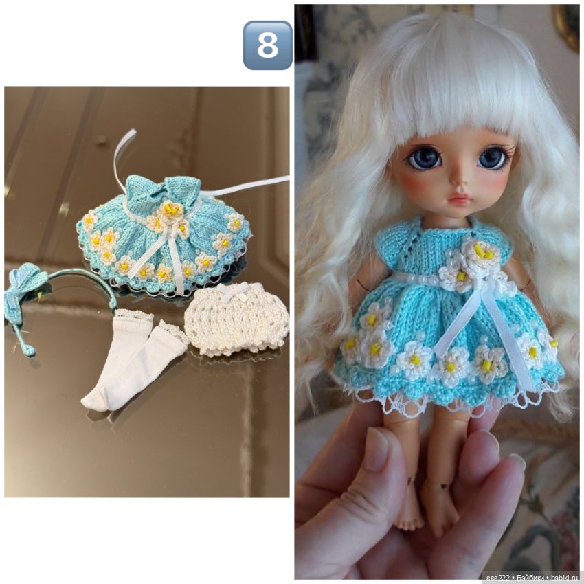Красивые наряды для кукол 16-17 см (фото 9)