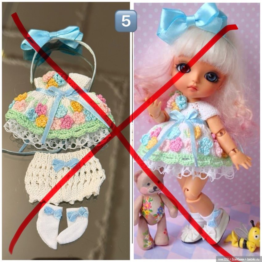 Красивые наряды для кукол 16-17 см (фото 6)
