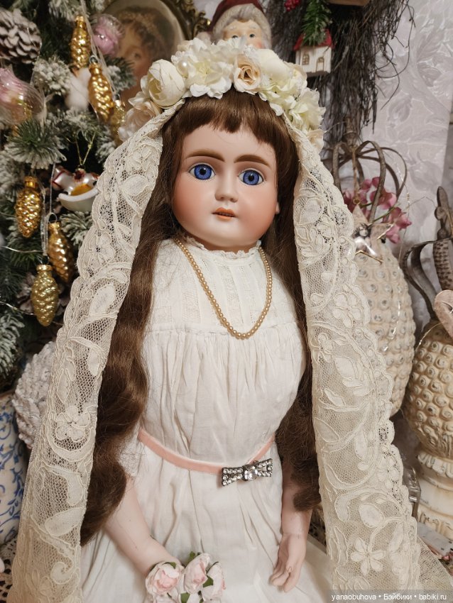 Очень рослая антикварная кукла Альт Бек Готшальк, рост 70 см (фото 5)